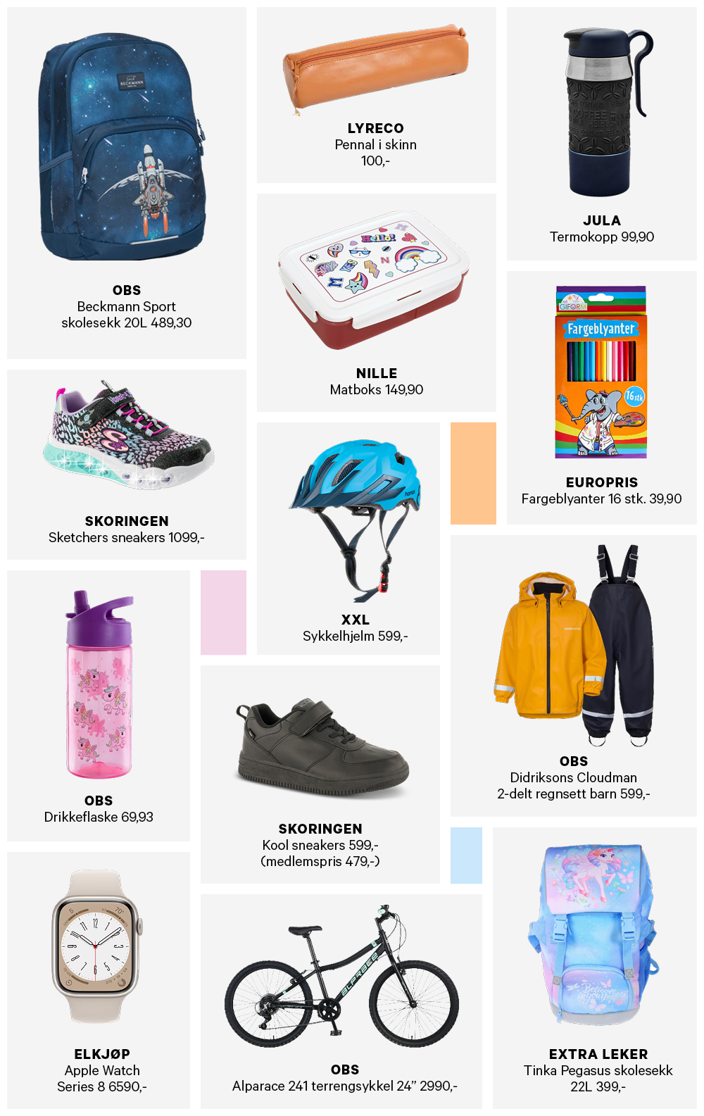 Inspirasjon og tips til skolestart