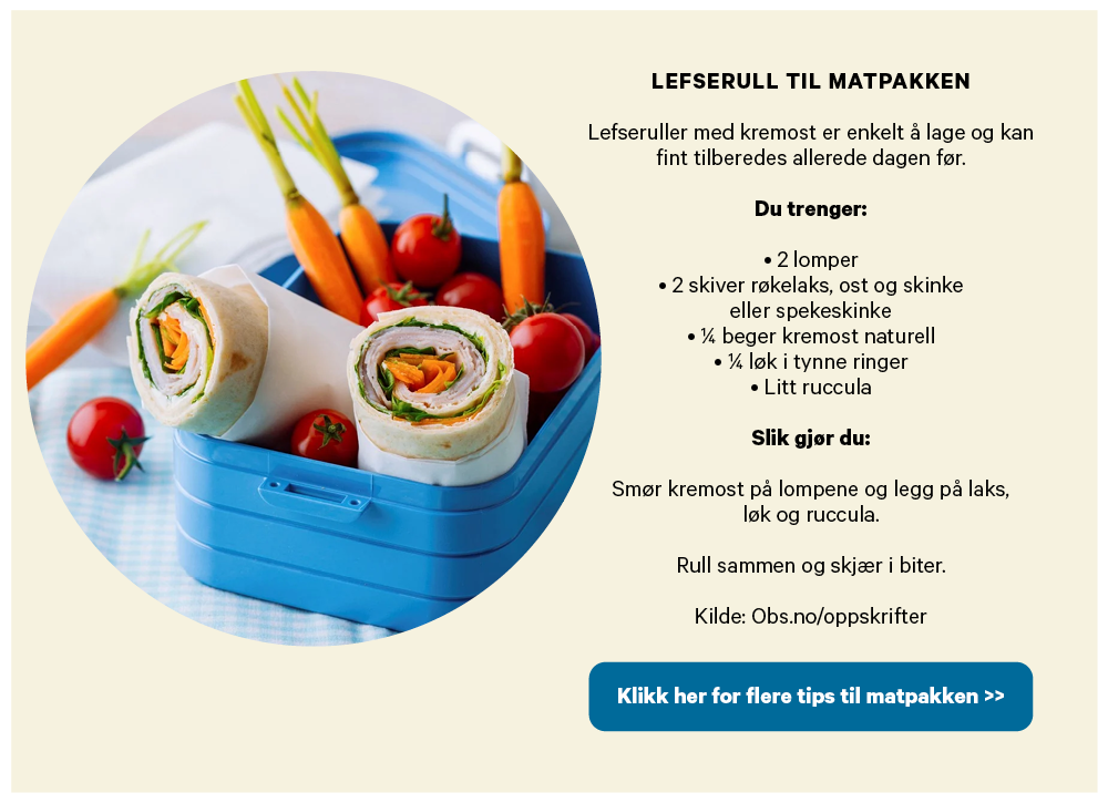 Inspirasjon til matpakken